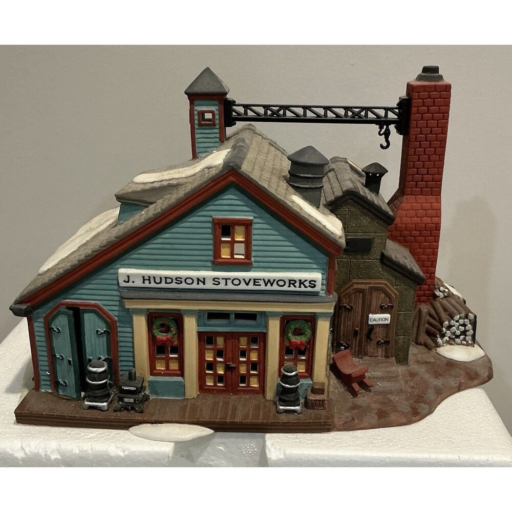 Dept 56 New England Series J. Hudson Stoveworks Heritage Village 56574 with Box